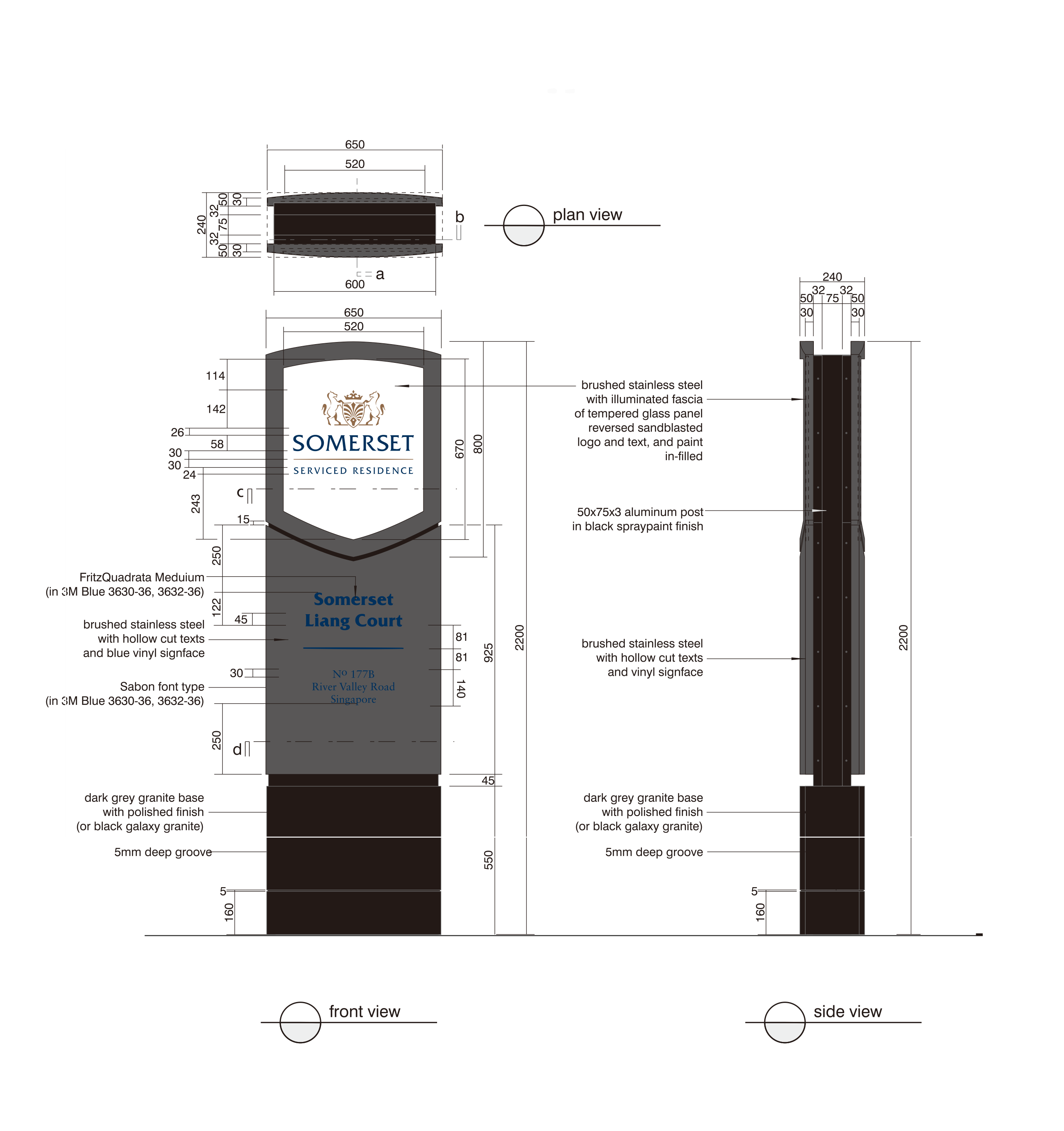 Signage Production Drawing for Turkey | Yönlendirme Tasarımı